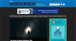 Desktop Screenshot of aansneurosurgeon.org